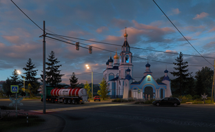 Cathedrals, Churches and Unrealistic Roads — Screenshots of the "Heart of Russia" DLC for Euro Truck Simulator 2