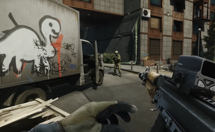 Las calles de Tarkov en el tráiler de Escape from Tarkov. Demostración de una gran actualización con un lanzamiento de granada fallido