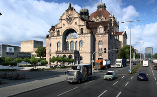 New Nuremberg in Euro Truck Simulator 2. Screenshots of the reworked city in Germany