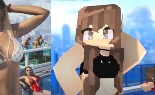 GTA 6 trailer remade in Minecraft and compared to Rockstar Games' original vision