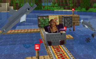 Minecraft получила улучшенную физику вагонеток и долгожданные мешки. Игроки запускают транспорт в полёт