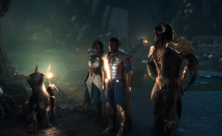 22 minutes of Dragon Age The Veilguard gameplay with a horned hero and other diverse characters