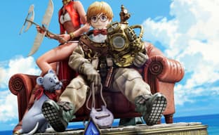Prime 1 Studio Showcased a Statue of Nadia and Jean from the Anime Series "Nadia: The Secret of Blue Water"