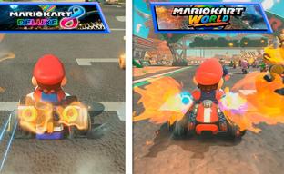Mario Kart World сравнили с Mario Kart 8 Deluxe.  Графика и мир изменились