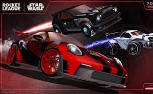 Darth Vader-style Porsche. Star Wars crossover begins in Rocket League