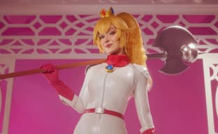 Racer from the Mushroom Kingdom: Model Showcases Princess Peach Cosplay from the Mario Kart World Universe