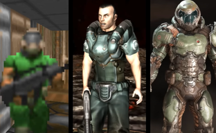 Monsters and Doomguy from DOOM The Dark Ages Compared to Classic Images from DOOM (1993) and Other Parts of the Franchise