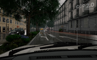 Realistic Rain Trips Coming to Russian Car Sim City Car Driving 2.0 — Showing How Drops Behave on Glass
