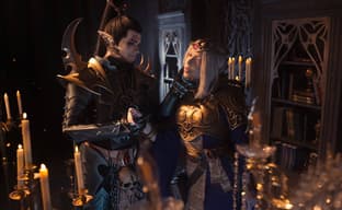 Sparks in the Dark: Cosplayers Transform into Marazhai and Cassia from Warhammer 40,000: Rogue Trader