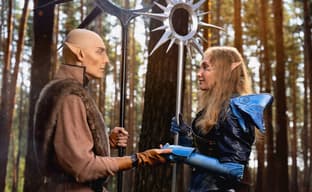 Tragic Love: Cosplayers Embody the Images of the Inquisitor and Solas from Dragon Age: Inquisition