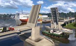 Louisiana Ferries and Drawbridges in American Truck Simulator. New Screenshots of the Southern State DLC