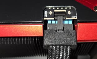 ASUS calls the offset power connector on the $4,000 ROG Matrix RTX 5090 a "design feature"