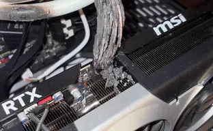 Gamer's RTX 5090 Video Card Catches Fire Instead of a Christmas Tree on Christmas Eve - Connector Not Just Melted, It's Charred