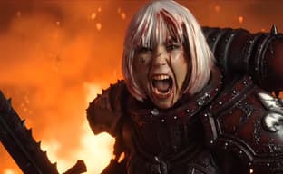 "The Emperor approves!": Cosplayer embodies the image of a Sister of Battle of the Order of the Bloody Rose from Warhammer 40,000