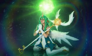 Cosplayer Appeared as Star Guardian Soraka from League of Legends