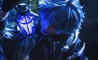 The cosplayer appeared as Flins from Genshin Impact - the keeper of the cemetery by the lighthouse