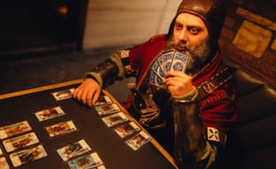 Cosplayer embodies the image of the Bloody Baron from The Witcher 3: Wild Hunt - "There can never be too much Gwent"