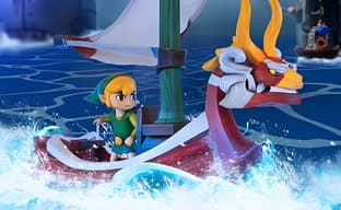 First 4 Figures to Re-release The Legend of Zelda: The Wind Waker HD Link on King of Red Lions Statue