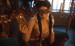 Cosplayer showed Philippa Eilhart from The Witcher 3: Wild Hunt - meeting with Lady Owl