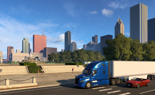 American Truck Simulator Developers Show Chicago and Large Special Cargoes of Illinois