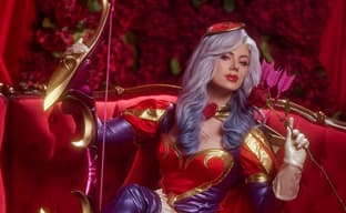 Cosplayer Appears as Heartseeker Ashe from League of Legends - The Self-Proclaimed Queen of Hearts