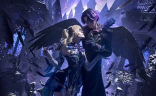 Cosplayers muestran a Fischl y Ozvaldo de Genshin Impact - la Princesa del Juicio y su cuervo que corta la noche