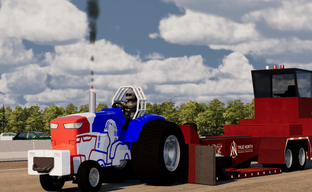 Tractor pulling simulator released on Steam - competition for pulling heavy loads