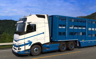 Euro Truck Simulator 2 recibirá un moderno remolque para ganado: capturas de pantalla de la actualización 1.61