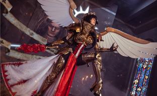 Cosplayer Appears as Saint Celestine from Warhammer 40,000 - Defender of the Imperium