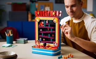 Pre-order for LEGO Donkey Kong Arcade set with working joystick and barrels now open