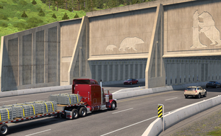 Канада в American Truck Simulator — показали тоннели и навесы от снега в Британской Колумбии