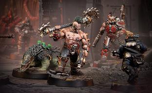 For Warhammer: Necromunda, a set with a Goliath House Forge Tyrant and mutated reptiles has been shown