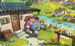 Cozy Stickerville, a cozy sticker board game about a dream village, will be released in Russia
