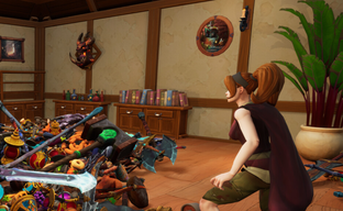 A cozy fantasy store cleaning simulator, attacked by an evil wizard, has been released on Steam