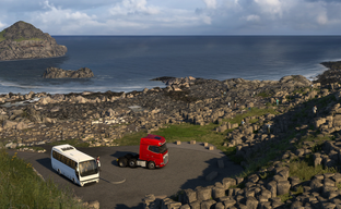 Euro Truck Simulator 2 developers showed the Giant's Causeway and other Irish locations in real life - they traveled to make the Isle of Ireland DLC