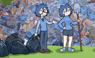 Artist Releases Dump Digging Simulator on Steam - With a Complex Title and Spicy Kotamon Cards