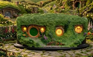 Weta Workshop abre pedidos anticipados para el modelo de Bolsón Cerrado de "El Señor de los Anillos": una madriguera hobbit con iluminación