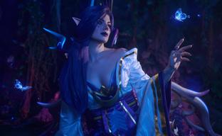 Косплеер воплотила образ Морганы из League of Legends в скине «Дух цветения»