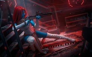 Модель показала косплей Мистик — мутанта-перевёртыша из вселенной комиксов Marvel