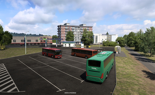 Новый геймплей Euro Truck Simulator 2 — показали вид из кабины автобуса и остановки