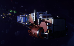 "Euro Truck in Space" Gets Major Update — Star Trucker Adds Steering Wheel Support, Speed Cameras, and Anniversary Cake