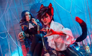 Una vampiresa y su hombre lobo doméstico: cosplayers se transformaron en Caitlyn y Vi del universo de League of Legends