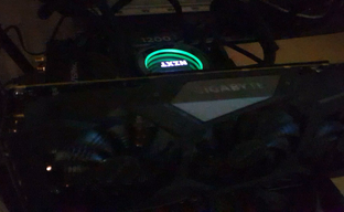 Вся подсветка Gigabyte GeForce RTX 2070 Gaming OC Pro 8G в мигающем логотипе