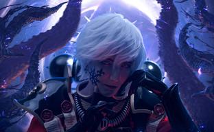 Cosplayer se presenta como Fenix Flam de Warhammer 40,000 - una Hermana de Batalla que se unió al Caos