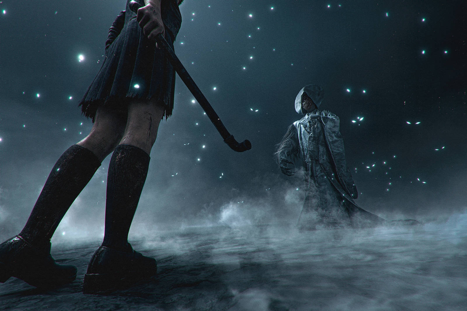 Cosplayer embodies Shiromuku from Silent Hill f: the personification of ...
