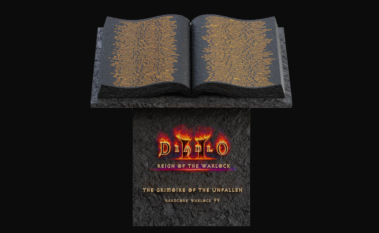 Blizzard immortalized the top 300 Diablo II: Resurrected Necromancers ...
