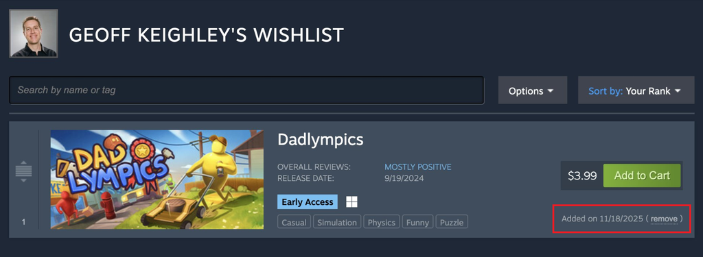 Geoff Keighley's account on X