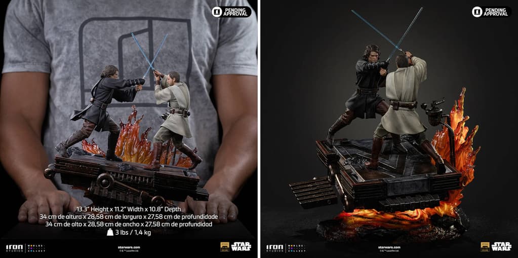 Derechos de las imágenes pertenecen a Lucasfilm e Iron Studios