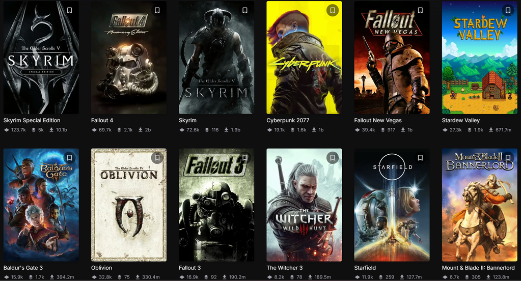 Nexus Mods website