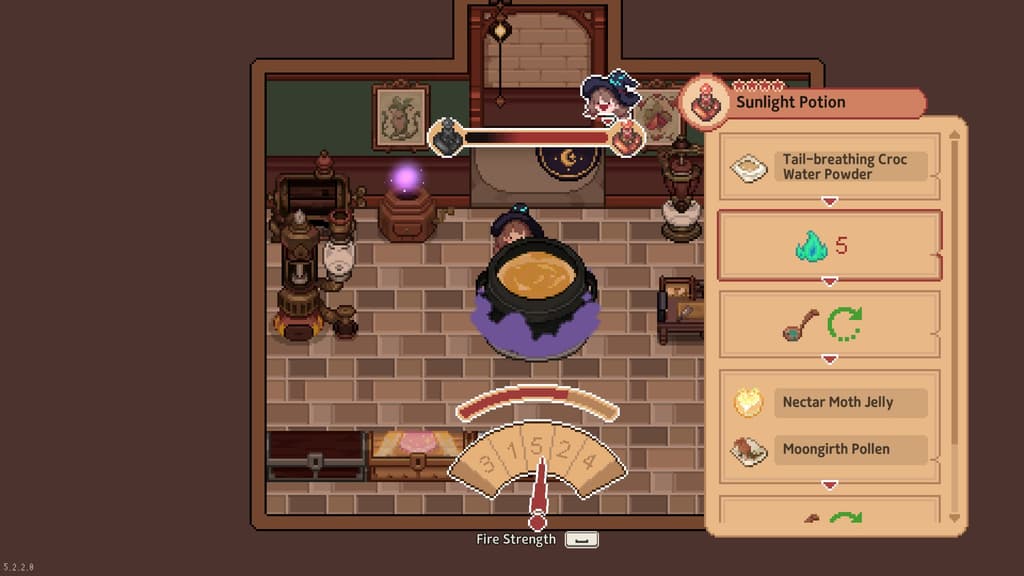 Cocinando en el caldero